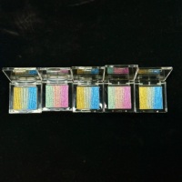 Palette de fards à paupières holographiques carrés professionnels, logo personnalisé, fard à paupières caméléon, marque privée, maquillage pour les yeux