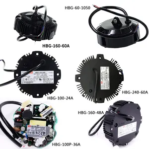 HBG-60/100/160/200/240 yuvarlak sabit akım modeli LED sürücü ac dc -24/36/48/60 meanwell büyümeye yol açtı/pot/sahne aydınlatma