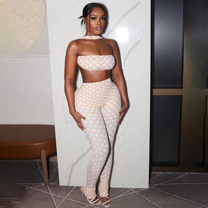 ชุดกางเกงลายจุดสำหรับผู้หญิง ขายดีประจำฤดูใบไม้ร่วง/ฤดูหนาว ปี 2025 รุ่น G01499C - Product Image 4