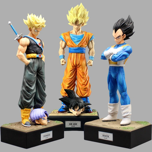 Statue Manga GK Super Saiyan 30CM en PVC, Figurine d'Action, Modèle de Jouet, Figuras DBZ <span class=keywords><strong>Vegeta</strong></span> Son Goku Dragon <span class=keywords><strong>Trunks</strong></span>, Figurine d'Anime à Deux Têtes - Product Image 1