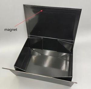 Boîte en carton pliable rectangulaire de haute qualité pour emballage cadeau, fermeture magnétique, emballage rigide en <span class=keywords><strong>papier</strong></span> mat, boîtes cadeaux pliables - Product Image 3