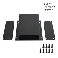 Caja de Aluminio Extruido Personalizada de 103x33x100mm, Anodizada, con Orificios de Montaje para Proyectos de PCB
