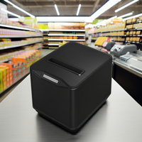 Impresora Térmica de Recibos POS de 80 mm con Cortador Automático, Soporte de Red USB, Compatible con Windows y Linux, Impresora para Cocina de Restaurante y Pequeñas Empresas