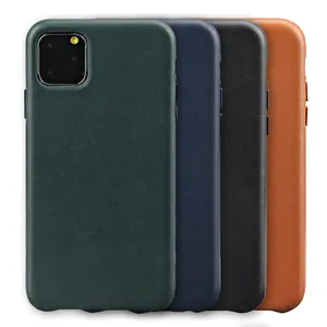 móvil caso suave de lujo de cuero de PU Flexible protectora a prueba de golpes casos de la cubierta para iPhone 11 Pro Max