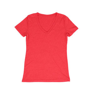 Camiseta Casual de Cuello en V para Mujer Summer Breeze, 100% Algodón, Manga Corta, Ecológica, de Secado Rápido, Transpirable y Cómoda - Product Image 1