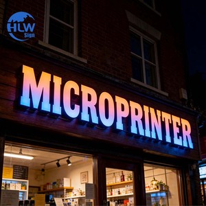Insegna Luminosa con Effetto Dinamico in Acciaio Inox Resistente alle Intemperie Logo Personalizzato <span class=keywords><strong>Lettere</strong></span> RGB per Esterni - Product Image 3