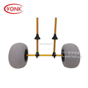 YONK Balloon Wheel <strong>Trolley</strong> <strong>Collapsible</strong> Foldable Sit-on-top Kayak Canoe Inflatable Beach Sand Wheel Cart <strong>Trolley</strong> - Product Image 4