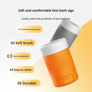 Gobelet de nettoyage automatique et écologique pour pattes d'animaux en plastique, outil de toilettage avec fonction de bain de pieds pour salle de bain, dispositif de soin intelligent – Vente en gros - Product Image 2