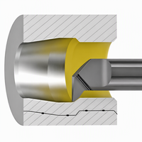 Barre de micro-alésage en carbure durci MQR pour acier trempé, outils d'alésage CNC, usinage de précision, tour de type suisse, réglable et stable