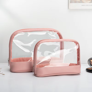 Borsa per Cosmetici Impermeabile FS Dynertek con Cerniera, Design a Pois Personalizzato, per Viaggi, in PVC+PU, Modello PVC-26 - Product Image 4