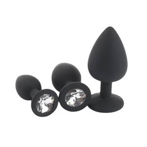 Silikon Juwel Training Anal Plug Sexspielzeug für Männer Edelstahl & Metall Entspannendes Anus Massage gerät - Product Image 2