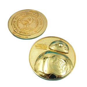 Pièce commémorative Doraemon en alliage plaqué or, médaille de collection 3D en relief, dérivé de l'animation japonaise - Product Image 5