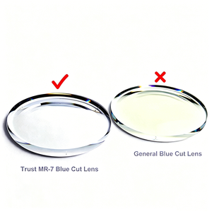 เลนส์แว่นตาสำเร็จรูป MR-7 1.67 UV420 SHMC เคลือบกันน้ำแบบ Superhydrophobic ไม่มีสีพื้นฐาน เลนส์สายตา - Product Image 1