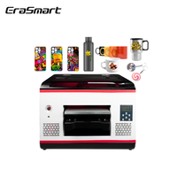 Imprimante UV à jet d'encre EraSmart A3 Mini, imprimante UV à plat de bureau, imprimante pour cartes, acrylique, bouteilles, coques de téléphone, impression cylindrique, imprimante TX800