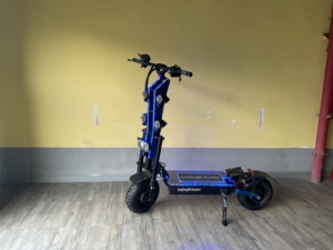 Pliage 72v 8000w rapide 90 - 120km / h double moteur Lumière acrylique LED en promo trottinette électrique 100 km/h Avec siège - Product Image 4