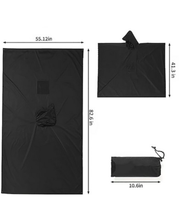 Imperméable unisexe léger et imperméable 3-en-1 avec logo personnalisé pour cadeaux promotionnels, voyages en extérieur, situations d'urgence, réutilisable et pliable