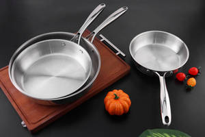 Poêles à frire en acier inoxydable à prix avantageux, 20/24/26 cm, sans revêtement, pour frire, sauter, compatibles avec les cuisinières à <span class=keywords><strong>induction</strong></span> <span class=keywords><strong>et</strong></span> à gaz - Product Image 3