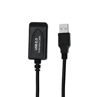 Kabel Data tipe berpelindung 5M panjang kustom 2.0 kabel Usb AM ke AF dengan IC