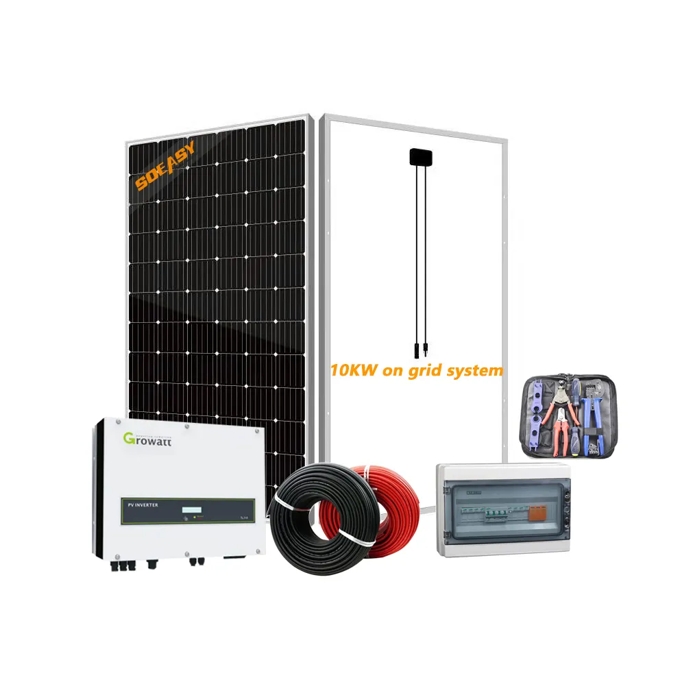 PV.69 SOEASY 10KW פנל סולארי אנרגיה על רשת PV מערכת 10000 ואט שמש ברשת בית מערכת 10 KW