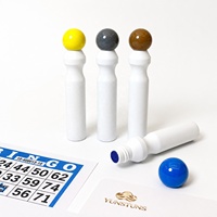 Marqueurs de bingo personnalisables à pointe ronde de 10 mm, encre à base d'eau, 15 ml, colorés, en vrac, pour salles de bingo, dessin et jeux