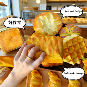 Jouet Squishy Réplique <span class=keywords><strong>de</strong></span> Pain Dumpling Needoh, Jouet à Presser Anti-Stress à Rebond Lent, Doux et Humide, Cadeau à Sucer au Doigt - Product Image 3