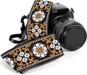 Großhandel maßge schneiderte mehrere Vintage ethnische Nylon bestickte Jacquard Stoff Kamera gurte für Outdoor DSLR Fotograf Gurt - Product Image 2