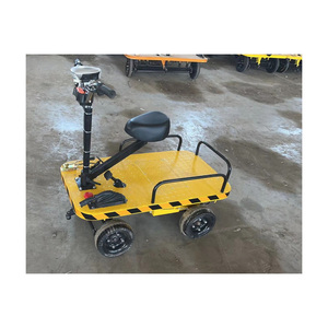 High Quality Flatbed Cargo Heavy Duty Electric <b>Platform</b> Hand <b>Trolley</b> /Ride on Electric <b>Trolley</b> Carts <b>Platform</b> Carts - Product Image 1