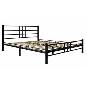 Современная высококачественная черная металлическая мебель платформа для кровати кованая металлическая рама для кровати - Product Image 2