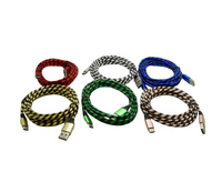 1 M 2 M 3 M Micro Data Nilon Dikepang Kabel USB