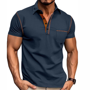 Polo da Uomo Estivo 2026 di Alta Qualità, Slim Fit, Casual, Sofisticato, Elegante, Comodo, con Tasche, per Sport e Tempo Libero - Product Image 6