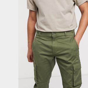 Custom Fashion Olive Green <b>Mens</b> <b>Cargo</b> <b>Pants</b> <b>Men</b> With Side Pockets <b>for</b> Wholesale - Product Image 3