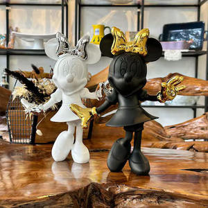 Estatua de dibujos animados de tamaño real de fibra de vidrio, escultura de Mickey y <span class=keywords><strong>Minnie</strong></span> <span class=keywords><strong>Mouse</strong></span> - Product Image 5