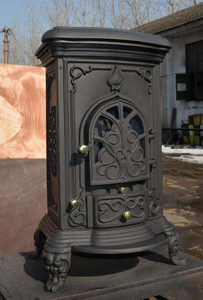 Estufa de <span class=keywords><strong>Leña</strong></span> de Hierro Fundido de Estilo Europeo Independiente con Certificación CE, con Calefacción a <span class=keywords><strong>Leña</strong></span> para Sala de Estar - Product Image 4