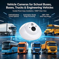 Caméra Dôme Professionnelle AHD 1080P pour Véhicule avec Microphone Intégré, Grand Angle de 150 Degrés, Moniteur IP pour Voiture Commerciale OEM/ODM