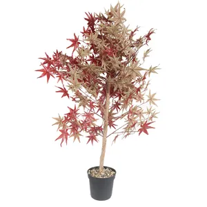 China manufacture artificial plastic maple tree for wedding decor artificial plant tree for home garden artificial maple tree