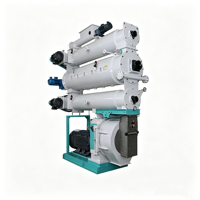 Moulin à granulés d'aliments pour volailles, bétail, porcs et poissons de haute qualité de Chine, capacité de 600 à 1500 kg/h, adapté aux usines d'aliments pour animaux