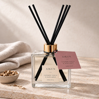 Diffuseur de parfum en rotin naturel de luxe AIKUN, logo gravé sur mesure, premium, longue durée, frais et propre