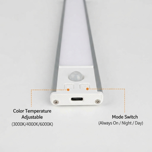 Luz LED para Gabinete con Sensor de Movimiento, Lámpara Nocturna de Instalación Magnética, 3 Temperaturas de Color, Recargable por USB para Cocina y Armario - Product Image 2