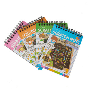 Scratch Note Colorful Art <b>Book</b> 6.5 Inch Thickened Paper For Kids Creative Drawing Toy <b>Educational</b> Gift For Children - Product Image 2