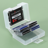Estuche Protector Multifuncional SUNSHING para Tarjetas de Memoria XD XQD NM, Organizador de Tarjetas de Cámara con 4 Ranuras, Estuche de Plástico para Tarjetas SD CF TF SIM