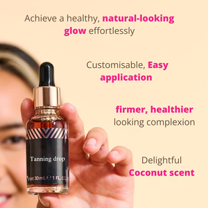 Aceite Bronceador Vegano, Cruelty-Free, Hidratante y de Alta Eficiencia, al por Mayor, OEM/ODM, Marca Privada, Gotas Autobronceadoras Naturales para Rostro y Cuerpo - Product Image 4