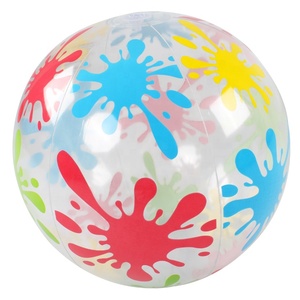 Pallone da spiaggia gonfiabile in PVC colorato BS-b51 che gioca palline per la promozione prodotti promozionali estivi - Product Image 4