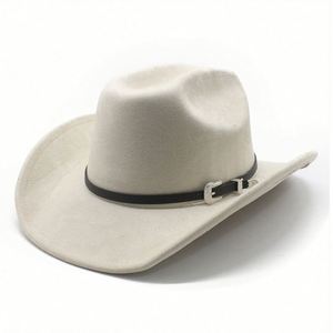 2025 New Arrival Fashion Trendy Suede Cowboy <b>Hat</b> Women Men Western Cowboy <b>Hat</b> Casual Travel Party Jazz <b>Hat</b> with Leather <b>Band</b> - Product Image 2