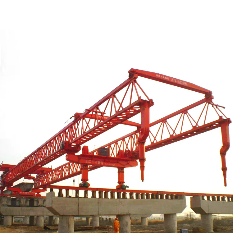 180 ton concrete truss type bridge girder high way beam launcher crane manufacturer