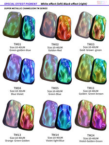 <span class=keywords><strong>Effet</strong></span> spécial multichrome Nail Pearl Caméléon Pigment Revêtement Peinture Métal Miroir Oxyde de Fer Synthétique pour Pigments de Cuir - Product Image 2