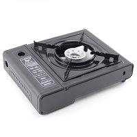 Réchaud portable de camping à gaz avec verrou de sécurité, cuisinière de camping portable avec allumage automatique pour les aventures en plein air et les pique-niques