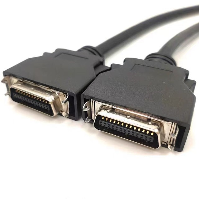 13 Twisted Pairs 26 Pos MDR Male Half Pitch CN26 Pin Latch Type SCSI Servo Shielded Copper Core PBT PVC Data Cable