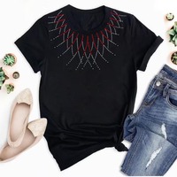 Vinil Transfer Panas Grosir Desain Rhinestone Hot Fix untuk Aksesoris Kaos