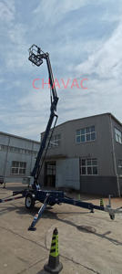 เครื่องเก็บมะพร้าวแบบพกพาขนาดเล็ก 16 ม. 18 ม. ขายดี ราคาถูก อุปกรณ์ยกแบบสไปเดอร์บูมลิฟท์แบบลากจูง - Product Image 5