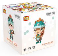 LOZ 3D dibujos animados bloques de construcción rompecabezas juguete Mini conjunto modelo de juguete para niños de 5 a 7 años pequeña partícula bloque de construcción regalo